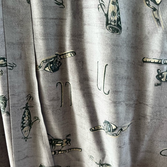 CLEARANCE Men’s M Blue Woolrich Fishing Lures Button Down Short Sleeve Shirt - Picture 8 of 10